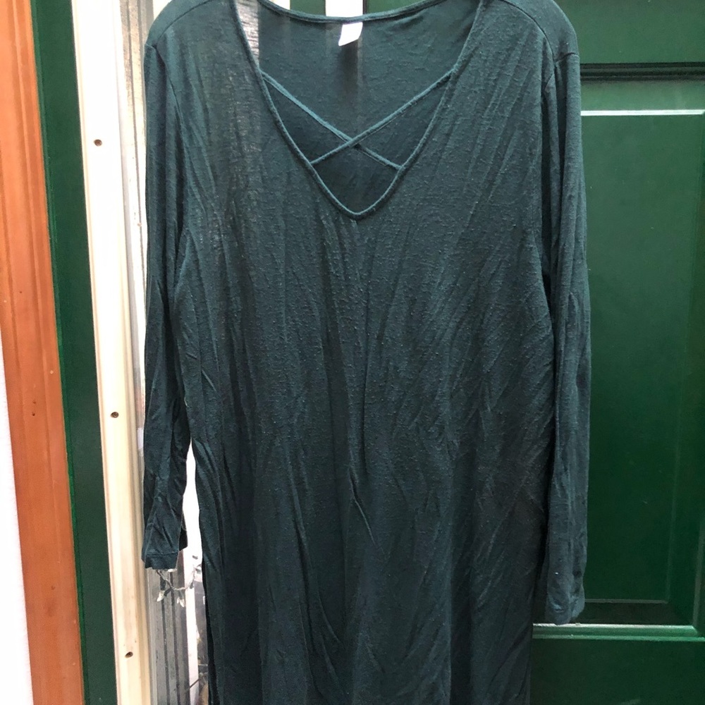 Dark Green Long sleeve dress